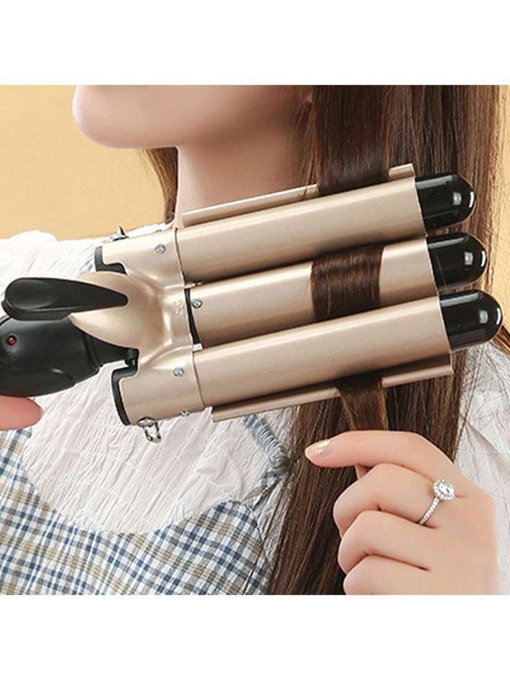 Three barrels hair curler