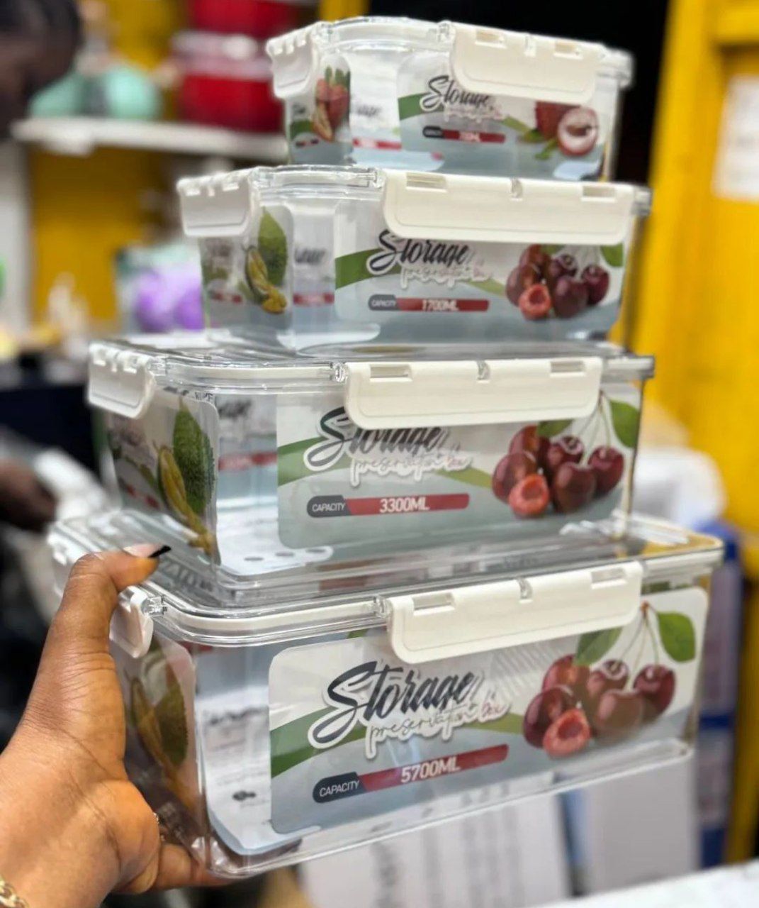 4 pcs storage box