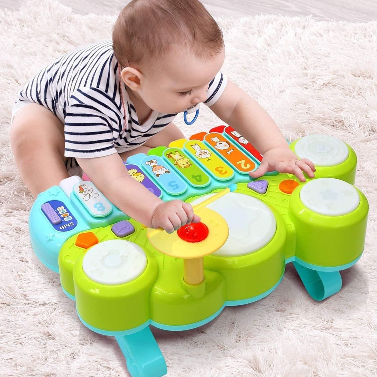 Electronic early education musical instruments and activety toy set