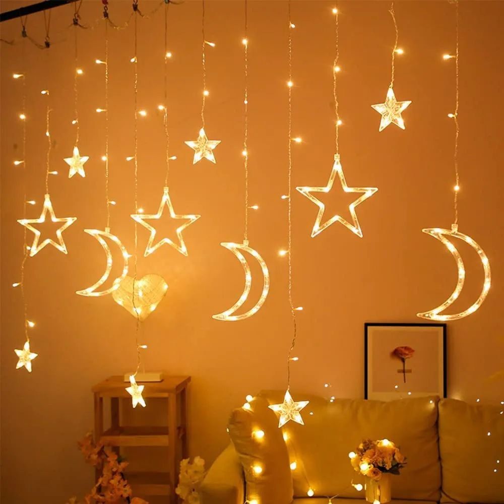 Moon &amp; star shape led light