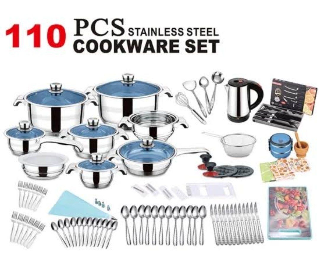 110 pcs cookware set
