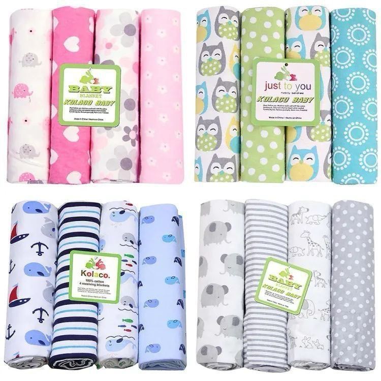 Flannel Cotton Newborn Throws Baby Bedsheets