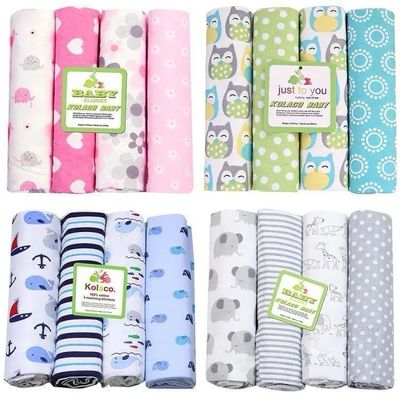 Flannel Cotton Newborn Throws Baby Bedsheets
