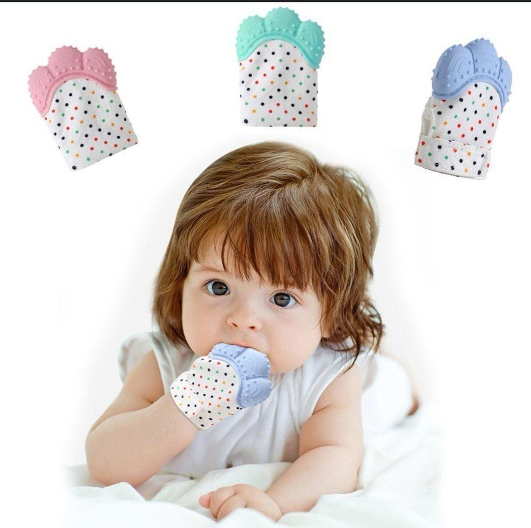 Baby Teether Silcone Gloves For New Born