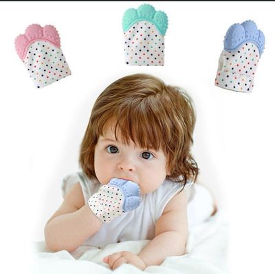 Baby Teether Silcone Gloves For New Born
