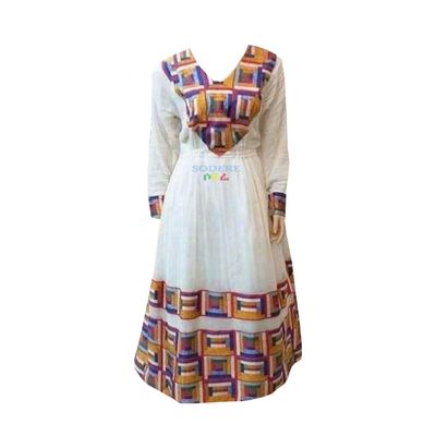 ረዘም ያለ የሀበሻ ቀሚስ  Ethiopian Traditional Long Dress