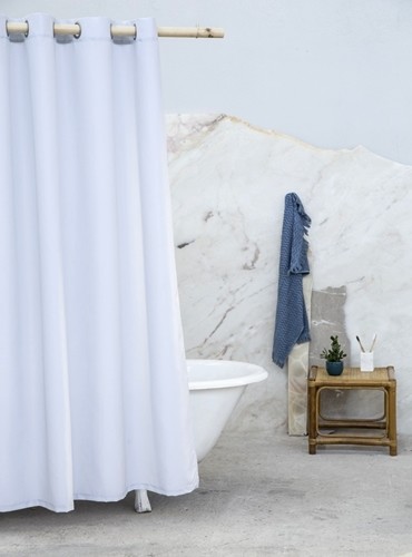 Κουρτίνα Μπάνιου Υφασμάτινη 180Χ180 εκ. Essential Gray - Nima Home