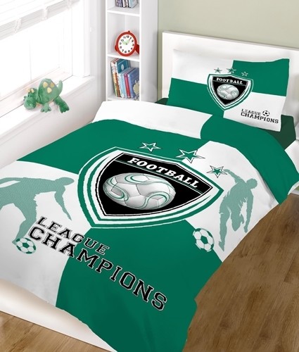 Σετ Σεντόνια Μονά Champions Green-White Cotton Line