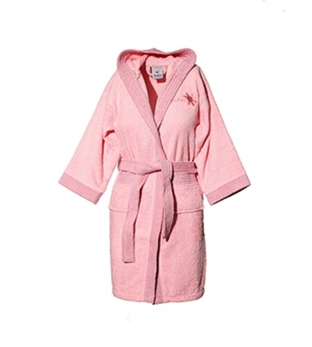 Μπουρνούζι Παιδικό με Κουκούλα Pink - Sunshine