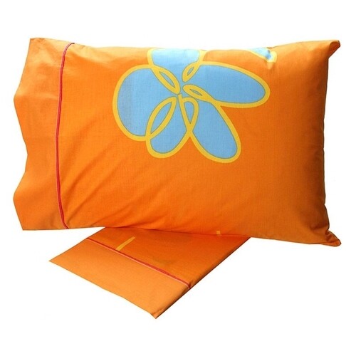 Σετ Σεντόνια Μονά 129 Orange Βαμβάκι 100%  - Sunshine