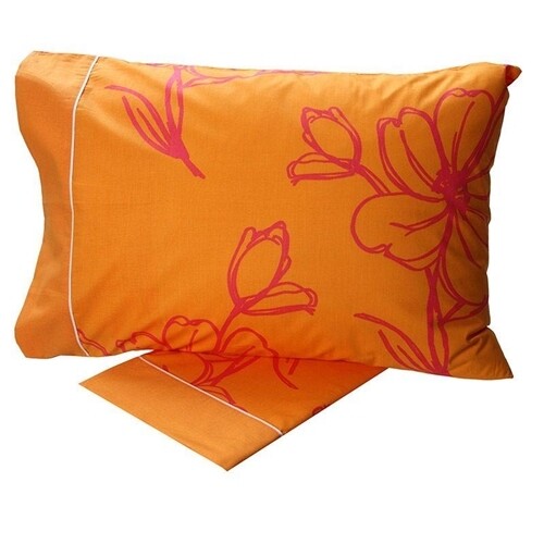 Σετ Σεντόνια Μονά 537 Orange Βαμβάκι 100% - Sunshine