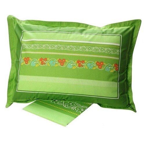 Σετ Σεντόνια Μονά 4674 Green Βαμβάκι 100% - Sunshine