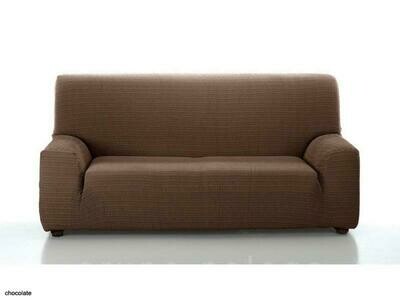 Κάλυμμα Τριθέσιου Καναπέ Akari Καφέ Λύκρα Ελαστικό