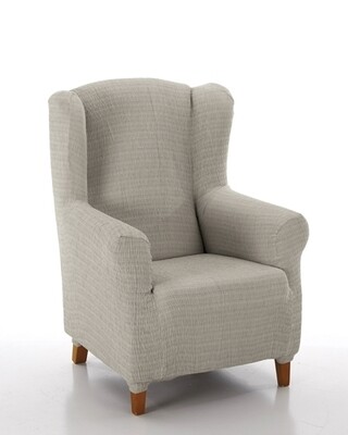 Κάλυμμα Μπερζέρας Λύκρα Ελαστικό Akari Εκρού - McDecor