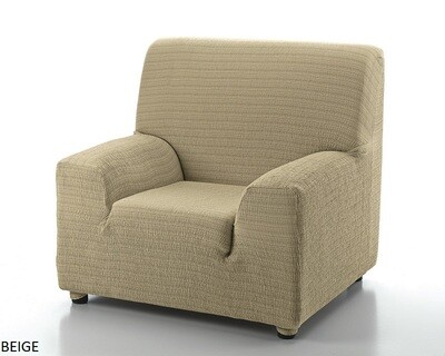 Κάλυμμα Πολυθρόνας Akari Μπεζ Λύκρα Ελαστικό