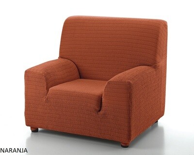 Κάλυμμα Πολυθρόνας Akari Πορτοκαλί Λύκρα Ελαστικό
