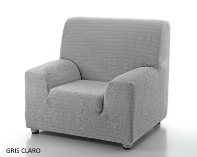 Κάλυμμα Πολυθρόνας Akari Γκρι Ανοιχτό Λύκρα Ελαστικό