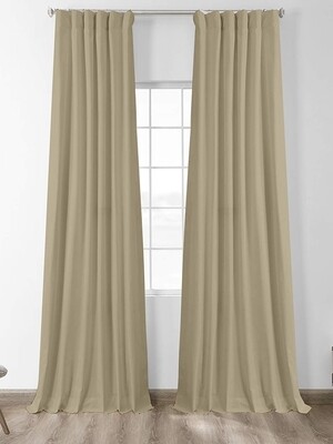 Κουρτίνα με Τρεσα 145Χ280 εκ. Black Out Beige - Sunshine
