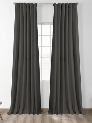 Κουρτίνα με Τρεσα 145Χ280 εκ. Black Out Gray - Sunshine