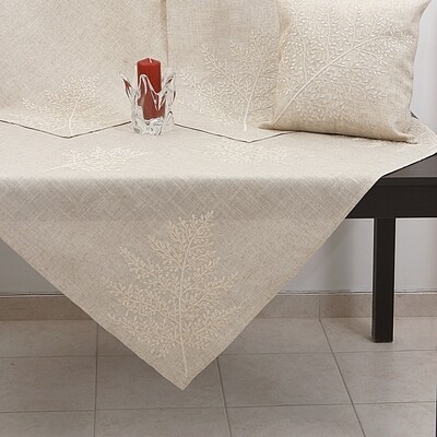 Καρέ Κέντημα 38757 Μπεζ - Ilis Home