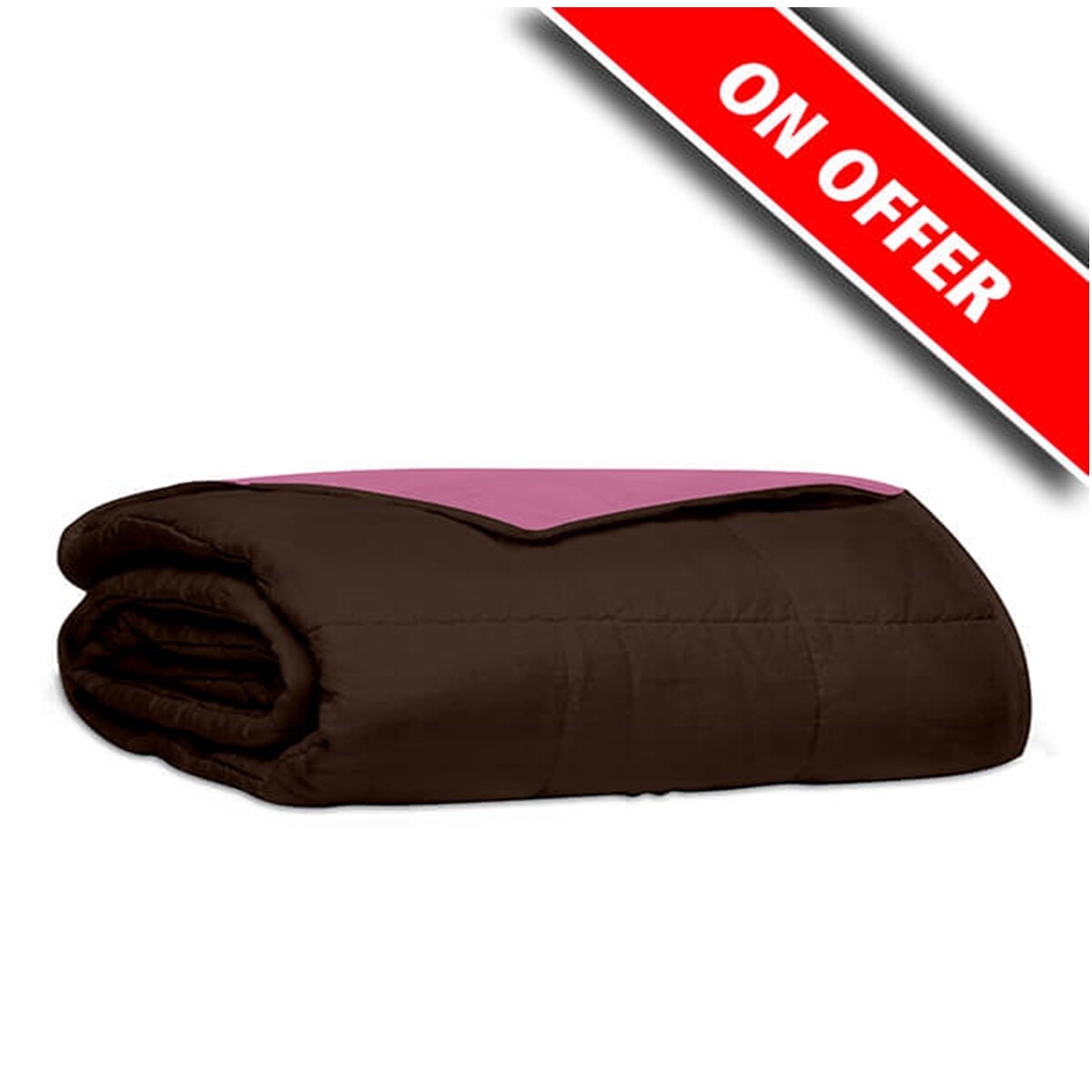 Κουβερλί Μονό Βαμβάκι 100% Percale Brown-Pink - Sunshine