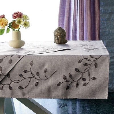 Καρέ Κέντημα 190455 Γκρι - Ilis Home