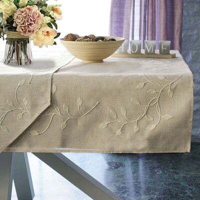 Καρέ Κέντημα 190455 Μπεζ - Ilis Home