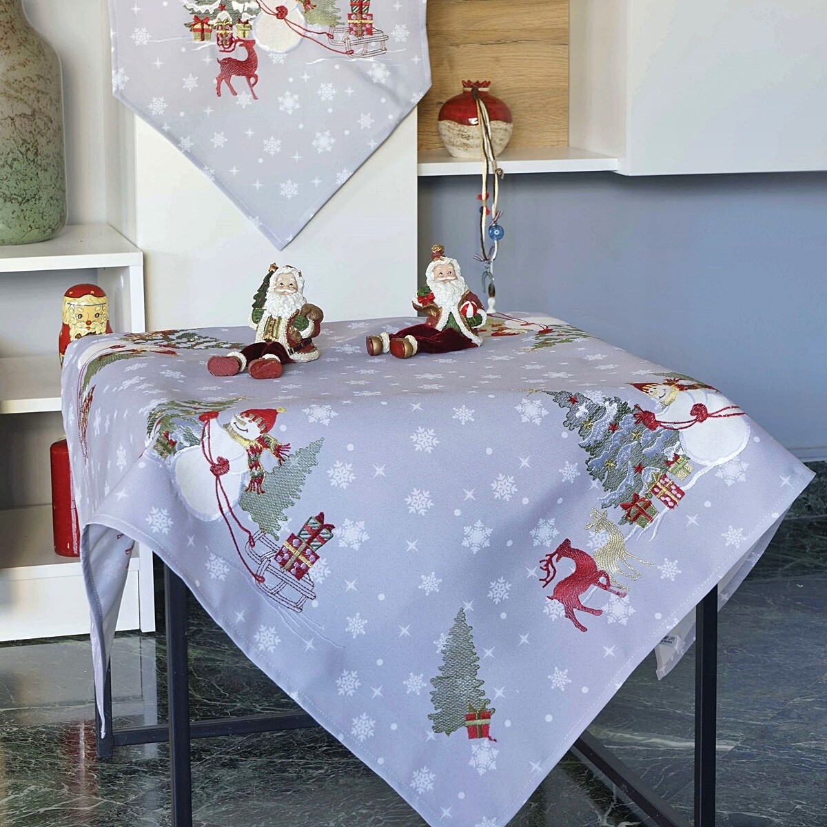 Καρέ 85Χ85 εκ. Κέντημα 190633 - Ilis Home
