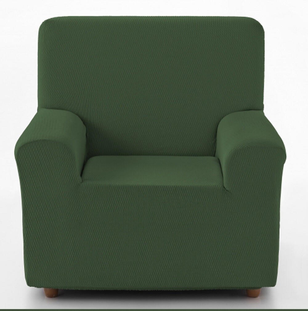 Κάλυμμα Πολυθρόνας Tunez Πράσινο Λύκρα Ελαστικό – Home Classic – Λευκά Είδη