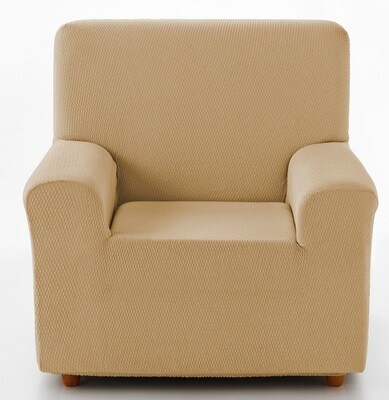 Κάλυμμα Πολυθρόνας Tunez Μπεζ Λύκρα Ελαστικό