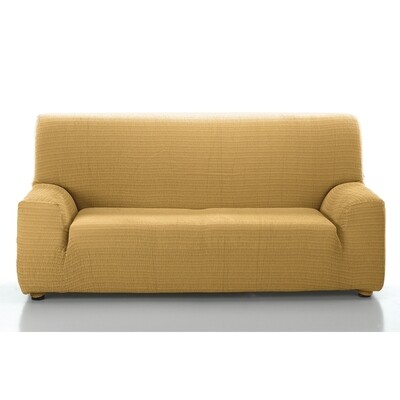 Κάλυμμα Τριθέσιου Καναπέ Akari Χρυσό Λύκρα Ελαστικό