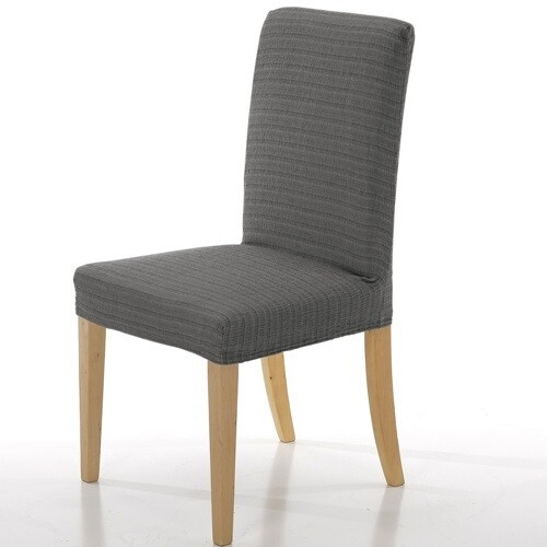 Σετ 2 τεμ. Κάλυμμα Καρέκλας Ελαστικό Akari Γκρι - Mc Decor