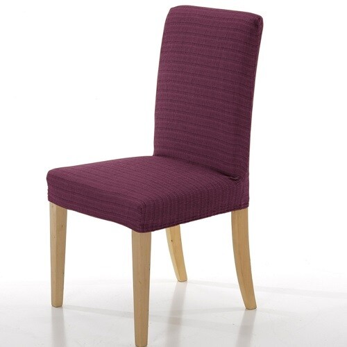 Σετ 2 τεμ. Κάλυμμα Καρέκλας Ελαστικό Akari Μωβ - Mc Decor