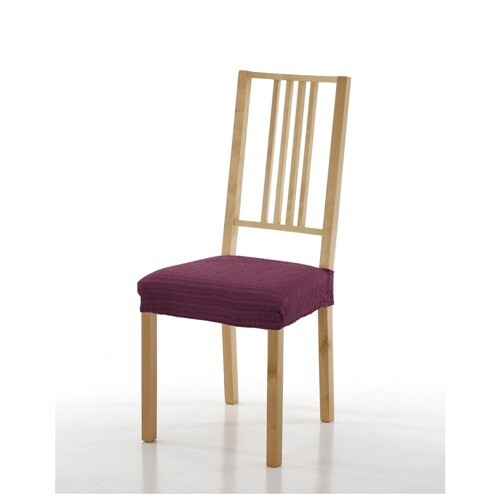 Σετ 2 τεμ. Κάλυμμα Κάθισμα Καρέκλας Ελαστικό Akari Μωβ - Mc Decor