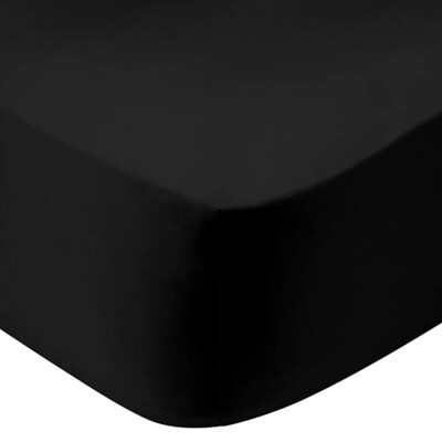 Κατωσέντονο Λάστιχο Ημίδιπλο 120Χ200+30 εκ.Cotton Feelings 111 Black - Sunshine