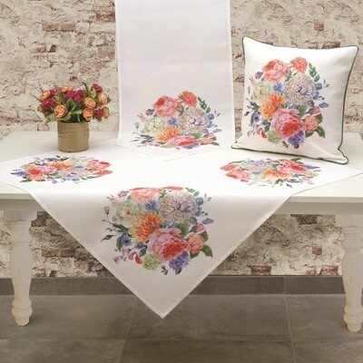 Καρέ Batik &amp; Κέντημα 190301 - Ilis Home