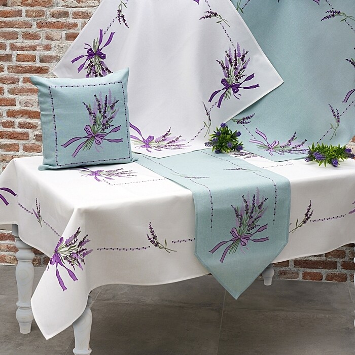 Καρέ Κέντημα 190904 Μέντα - Ilis Home