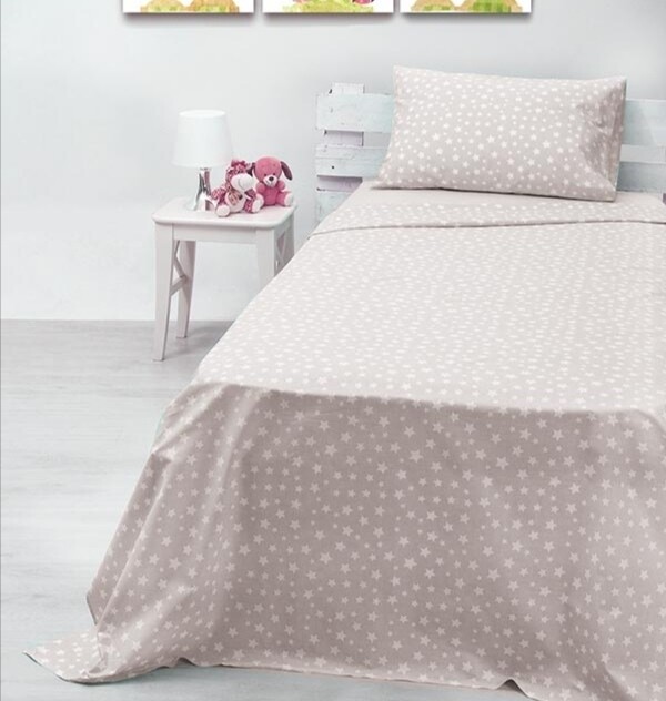 Σετ Σεντόνια Μονά Cotton Feelings 22 Gray - Sunshine Σετ Σεντόνια Μονά Cotton Feelings 22 Gray - Sunshine