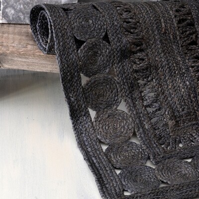 Χαλάκι Jute Tahoe Black 120Χ180 εκ. - Rythmos