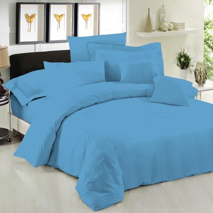 Σεντόνι Μεμονωμένο Υπέρδιπλο 245Χ270 εκ. Blue - Le Blanc