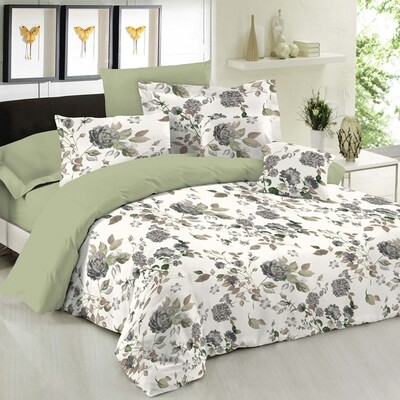 Σετ Σεντόνια Υπέρδιπλα Premium Rose Olive - Le Blanc