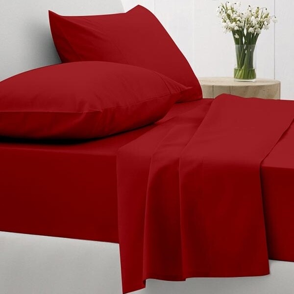 Σετ Σεντόνια Μονά Cotton Feelings 113 Red - Sunshine