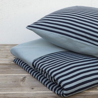 Σετ Παπλωματοθήκη Μονή Jersey Suave Dark Blue - Nima Home