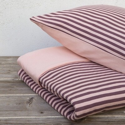 Σετ Παπλωματοθήκη Υπέρδιπλη Jersey Suave Dark Pink - Nima Home