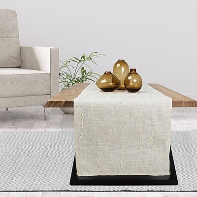 Καρέ Κέντημα 190298 Μπεζ - Ilis Home