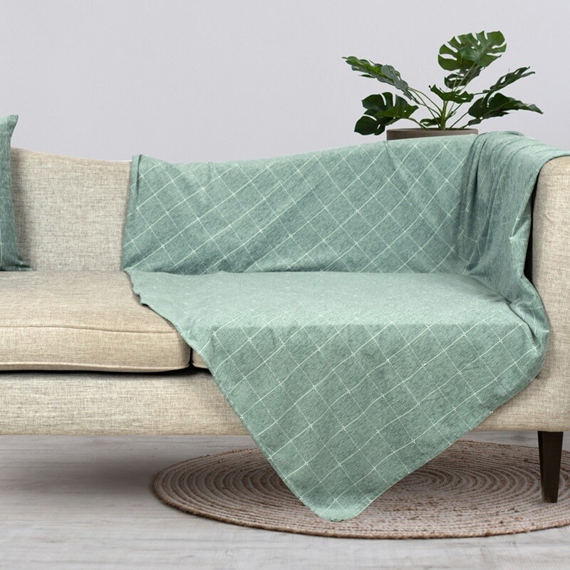 Ριχτάρι Chenille Μονόθέσιο 106930-2 Light Green - Ilis Home