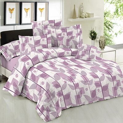 Σετ Κουβερλί Μονό Premium Leaves Lilac - Le Blanc