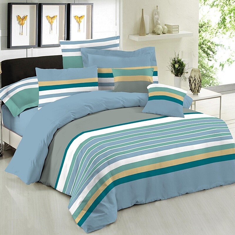 Σετ Κουβερλί Υπέρδιπλο Premium Nevada Blue - Le Blanc