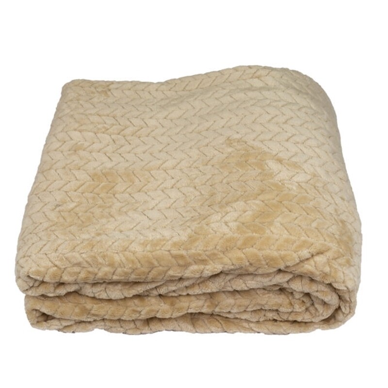 Κουβέρτα Υπέρδιπλη Coral Fleece Beige - Home Classic