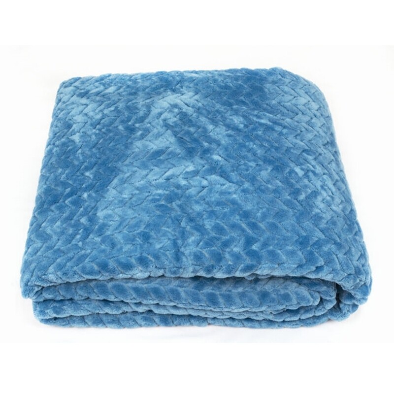 Κουβέρτα Υπέρδιπλη Coral Fleece Blue - Home Classic